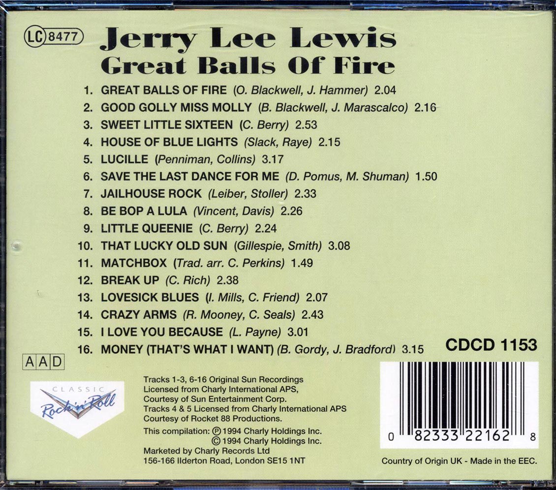 Jerry Lee Lewis - Great Balls Of Fire