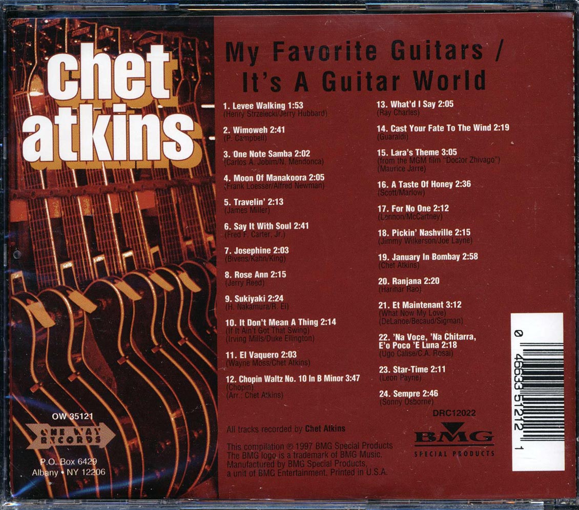 Chet Atkins - My Favorite Guitars + It's A Guitar World (2 albums on 1 CD) (24 tracks)