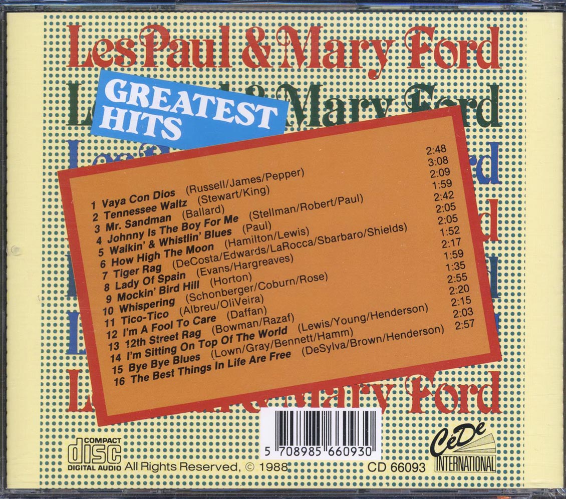 Les Paul, Mary Ford - Greatest Hits