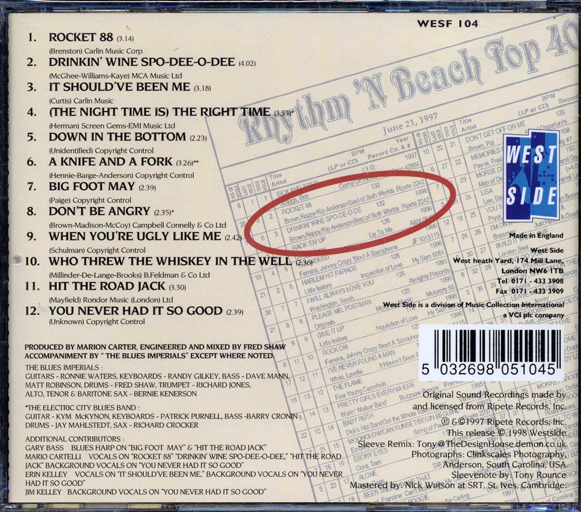 Nappy Brown, Kip Anderson - Best Of Both Worlds