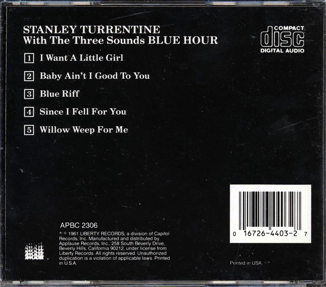 Stanley Turrentine With The Three Sounds - Blue Hour