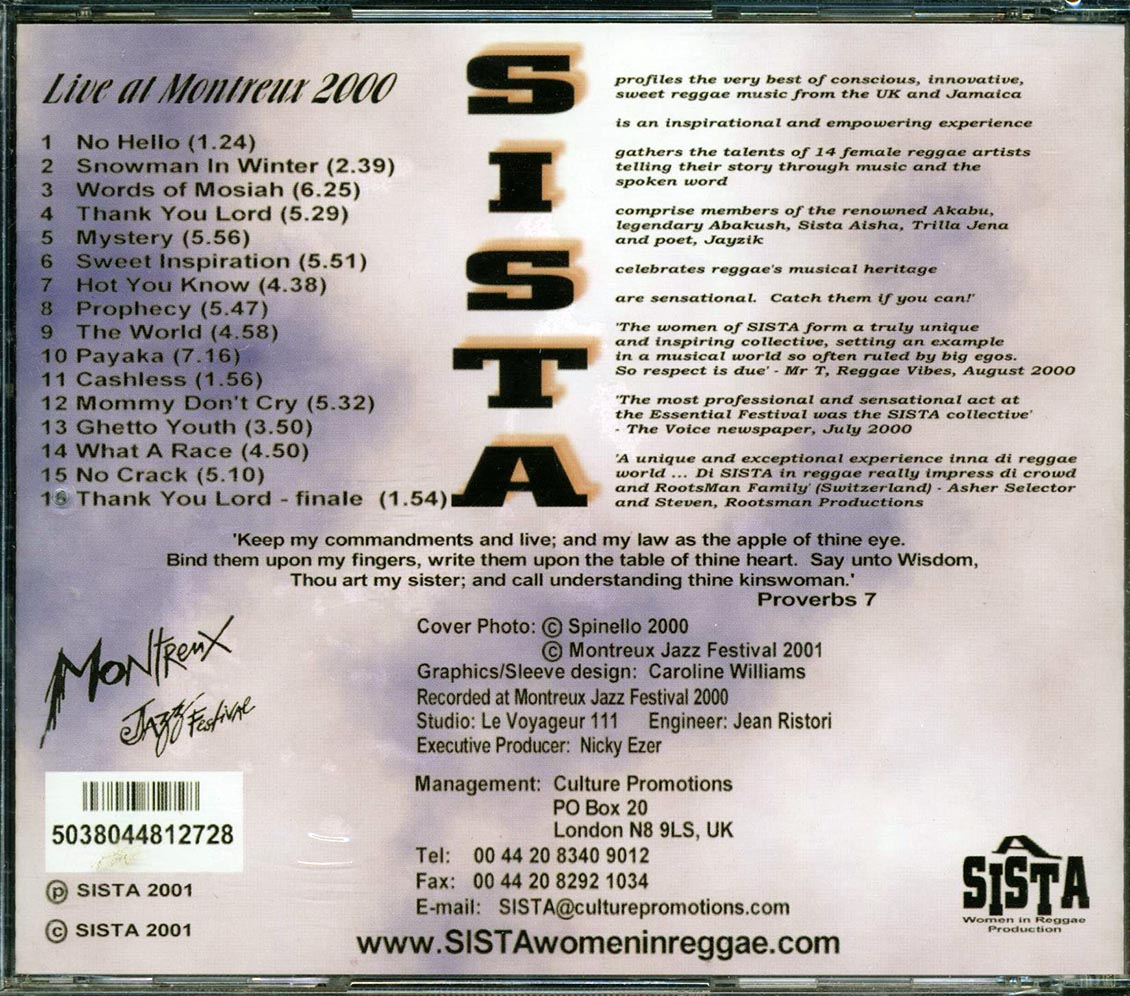 Sista - Live At Montreux