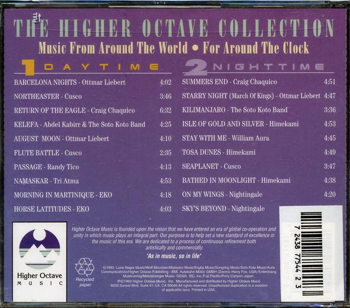 Ottmar Liebert, Cusco, Eko, Etc. - The Higher Octave Collection: Music From Around The World For Around The Clock