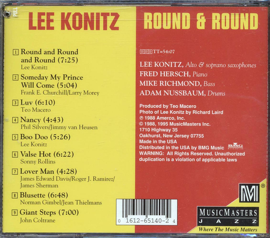 Lee Konitz - Round & Round (marked/ltd stock)