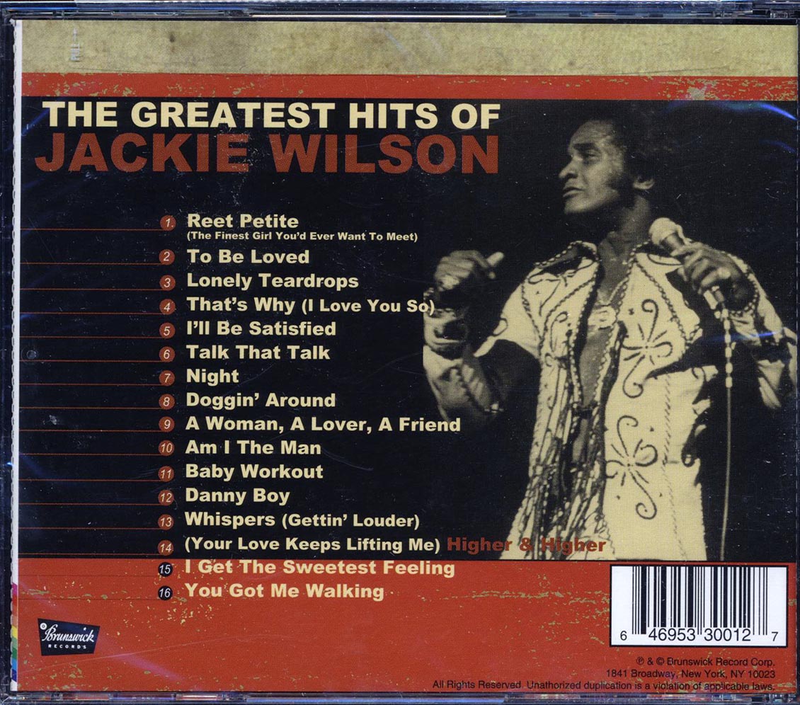 Jackie Wilson - The Greatest Hits Of Jackie Wilson