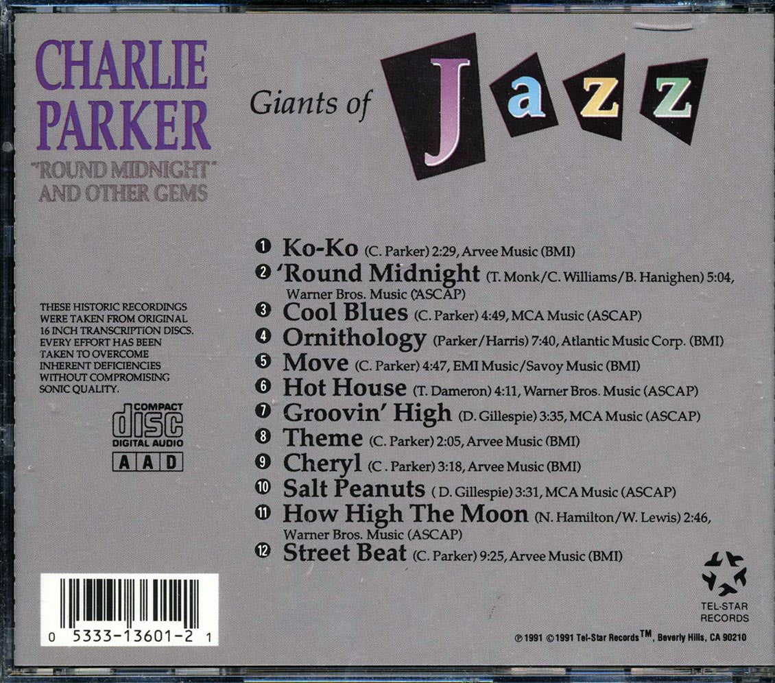Charlie Parker - Round Midnight And Other Gems