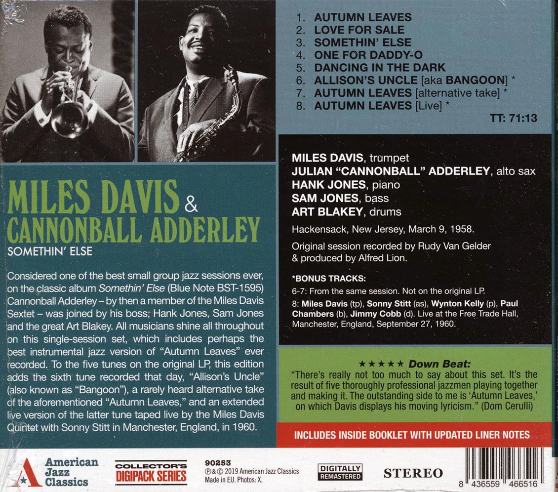 Miles Davis, Cannonball Adderley - Somethin' Else