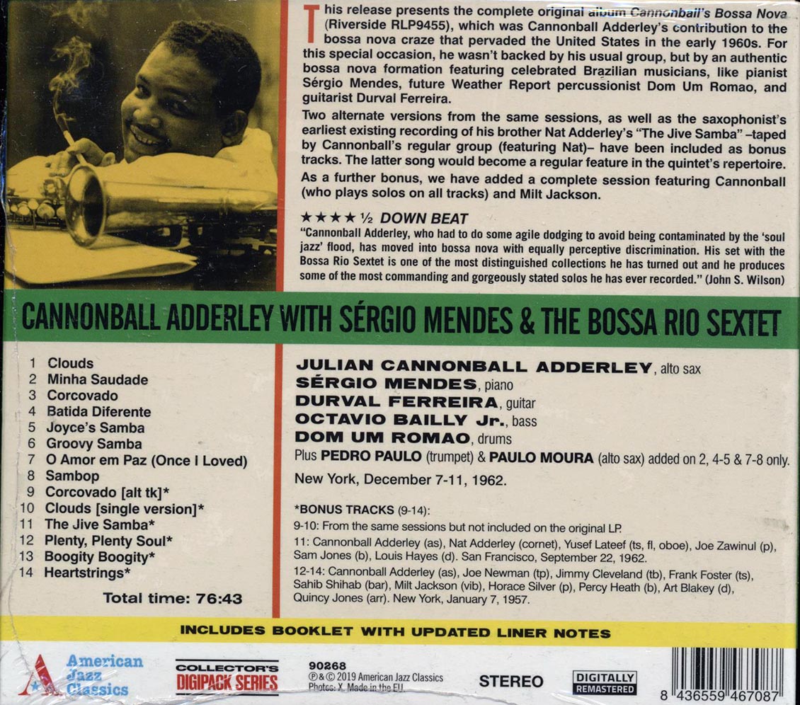 Cannonball Adderley, Sergio Mendes, The Bossa Rio Sextet - Cannonball Adderley With Sergio Mendes & The Bossa Rio Sextet