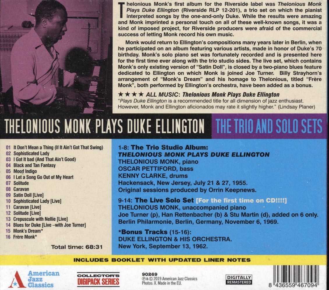 Thelonious Monk - Thelonious Monk Plays Duke