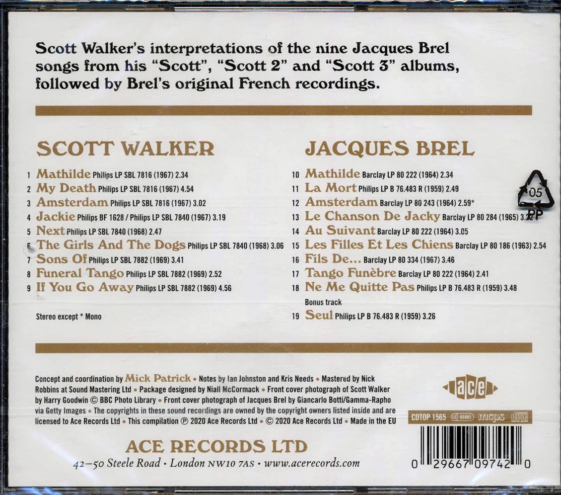 Scott Walker, Jacques Brel - Scott Walker Meets Jacques Brel