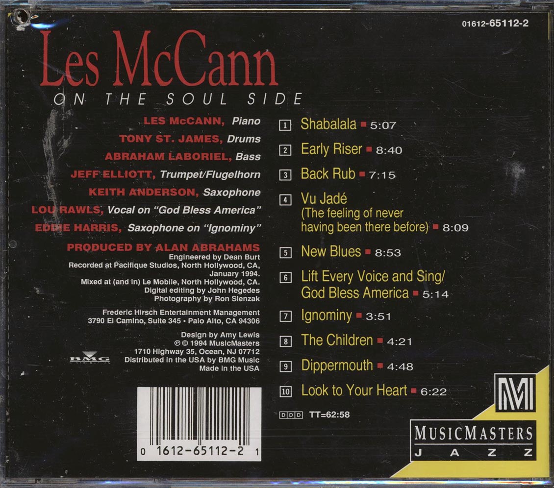 Les McCann - On The Soul Side (marked/ltd stock)