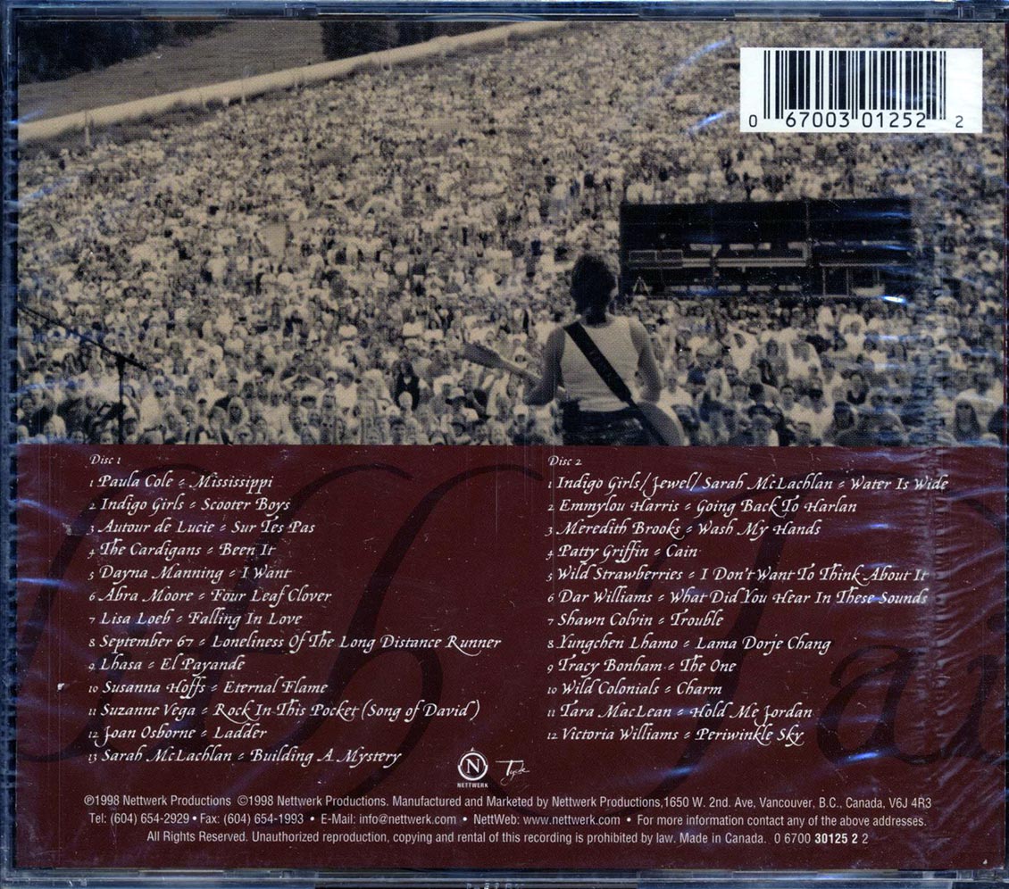 Indigo Girls, The Cardigans, Sarah McLachlan, Etc. - Lilith Fair: A Celebration Of Women In Music (25 tracks) (2xCD) (marked/ltd stock)