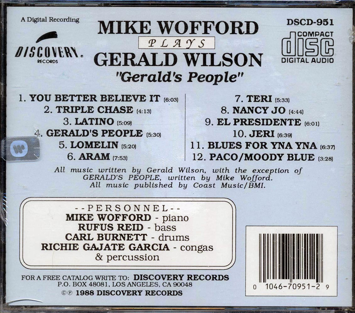 Mike Wofford - Mike Wofford Plays Gerald Wilson: Gerald's People