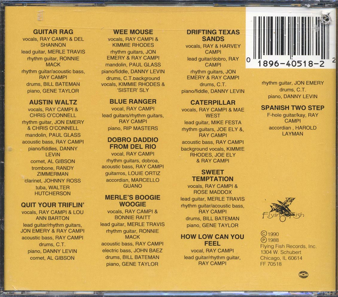 Ray Campi - With Friends In Texas (marked/ltd stock)