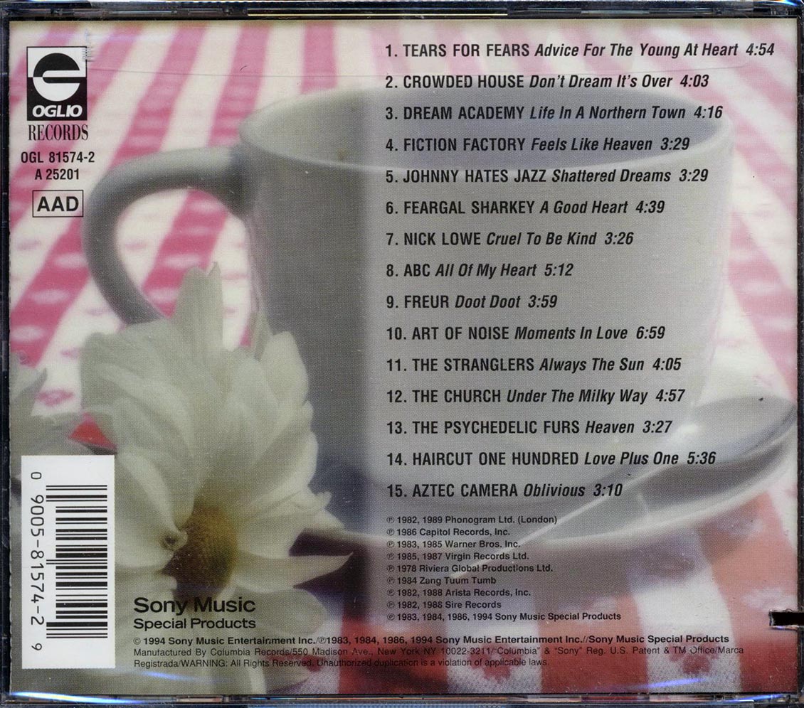 Tears For Fears, Crowded House, Nick Lowe, Etc. - Flashback Cafe Volume 1 (marked/ltd stock)