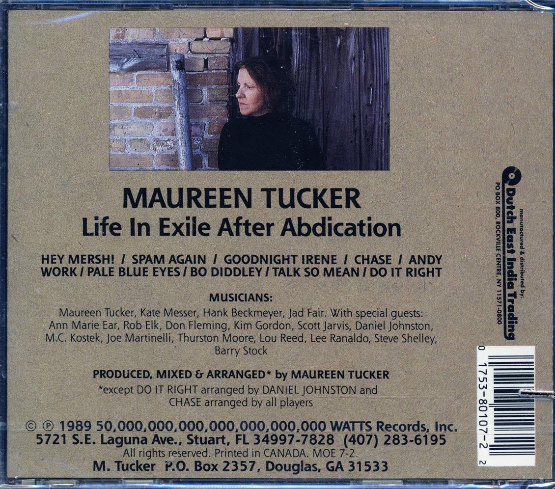 Maureen Tucker - Life In Exile After Abdication (marked/ltd stock)