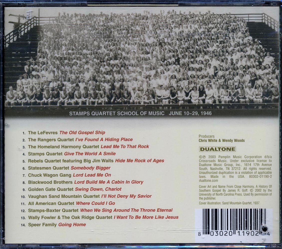 The LeFevres, The Rangers Quartet, The Stamps Quartet, Etc. - Close Harmony: A History Of Southern Gospel Music Volume 1 1950-1955 (marked/ltd stock)