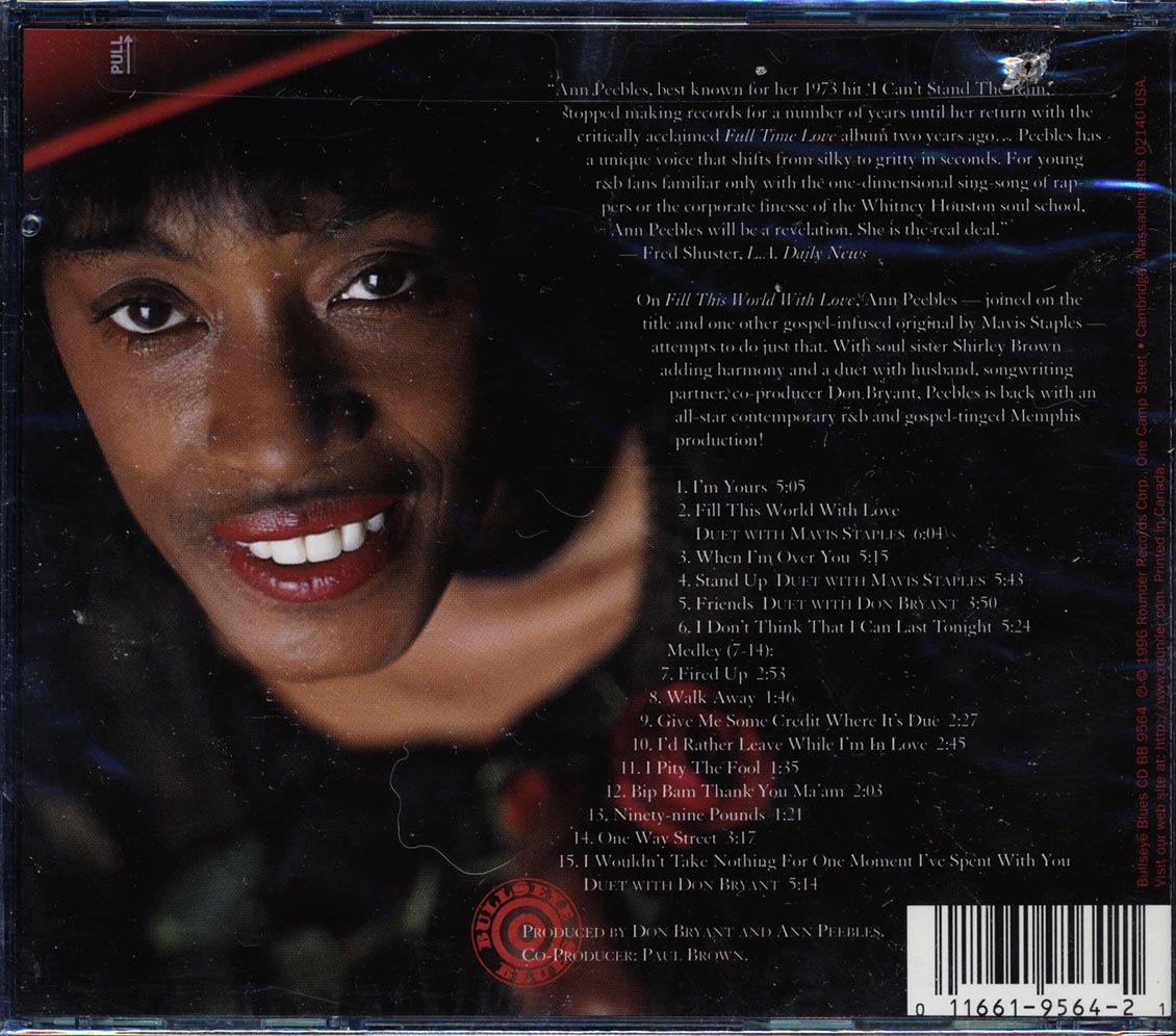 Ann Peebles - Fill This World With Love (marked/ltd stock)