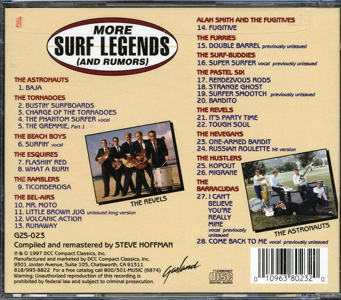 The Tornadoes, The Astronauts, The Esquires, The Bel-Airs, Etc. - More Surf Legends (And Rumors) (28 tracks) (marked/ltd stock)
