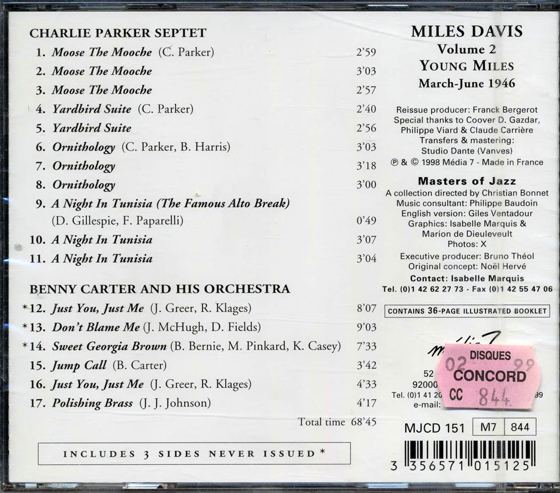 Miles Davis - Young Miles Volume 2: 1946 (incl. 36-page booklet)