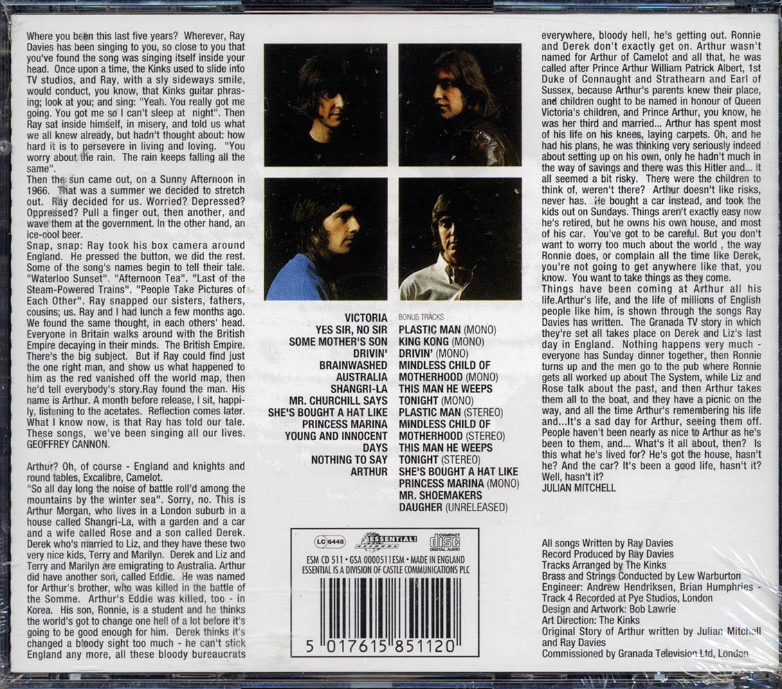 The Kinks - Arthur Or The Decline And Fall Of The British Empire (24 tracks) (+10 bonus tracks) (remastered)