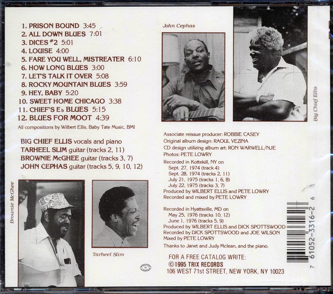 Big Chief Ellis, Tarheel Slim, Brownie McGhee, John Cephas - Big Chief Ellis