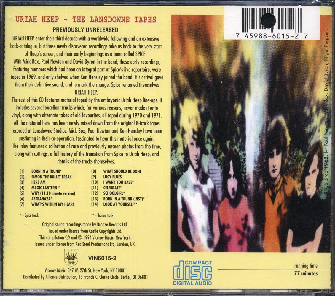 Uriah Heep - The Lansdowne Tapes (marked/ltd stock)