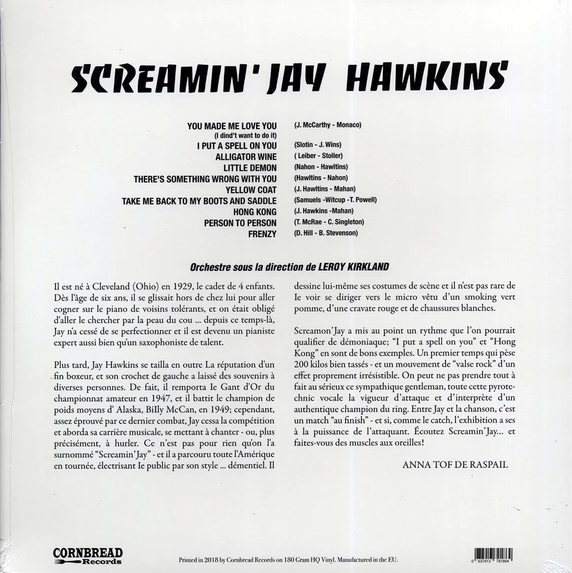 Screamin' Jay Hawkins - Screamin' Jay Hawkins (180g)