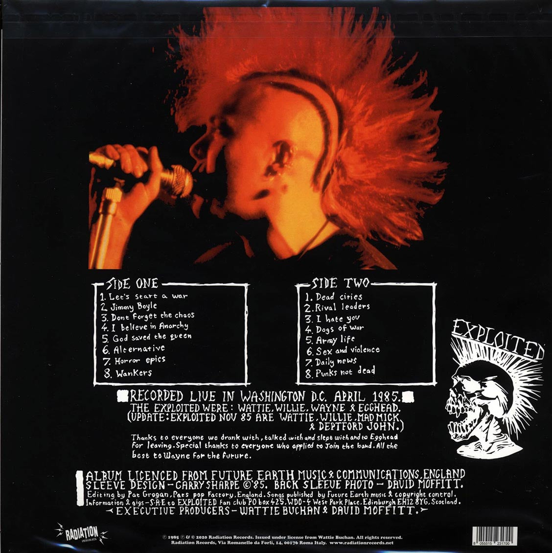 The Exploited - Live At The White House (RSD 2020) (ltd. 500 copies made) (green vinyl)