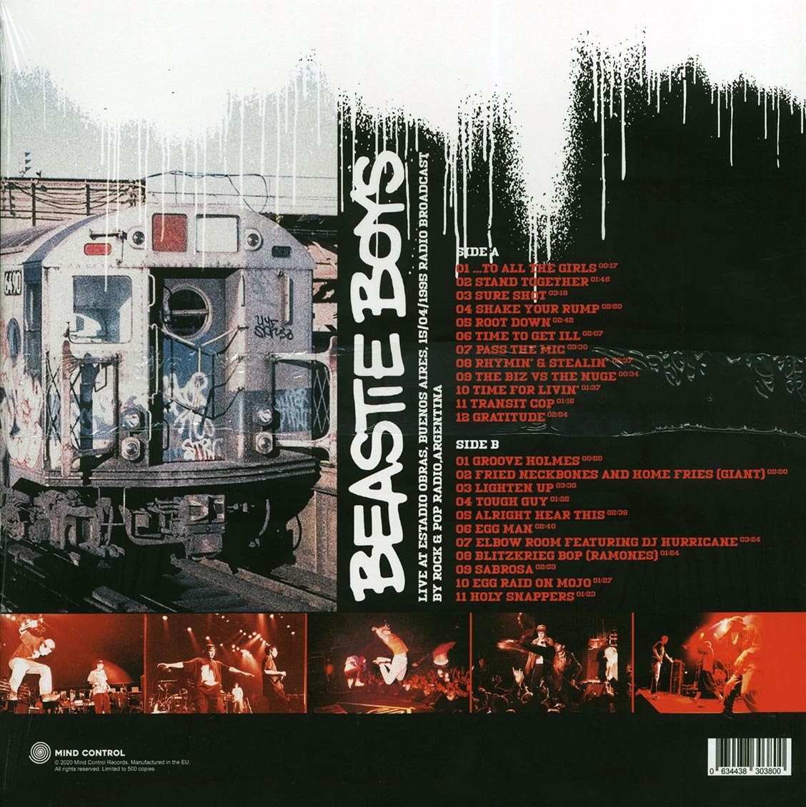 The Beastie Boys - Live At Estadio Obras, Buenos Aires, April 15th 1995, Radio Broadcast (ltd. 500 copies made)
