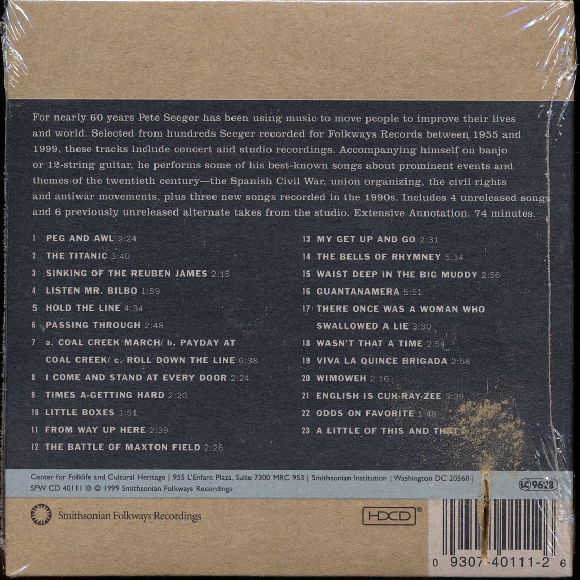 Pete Seeger - Headlines & Footnotes: A Collection Of Topical Songs (deluxe mini-LP slipsleeve edition)