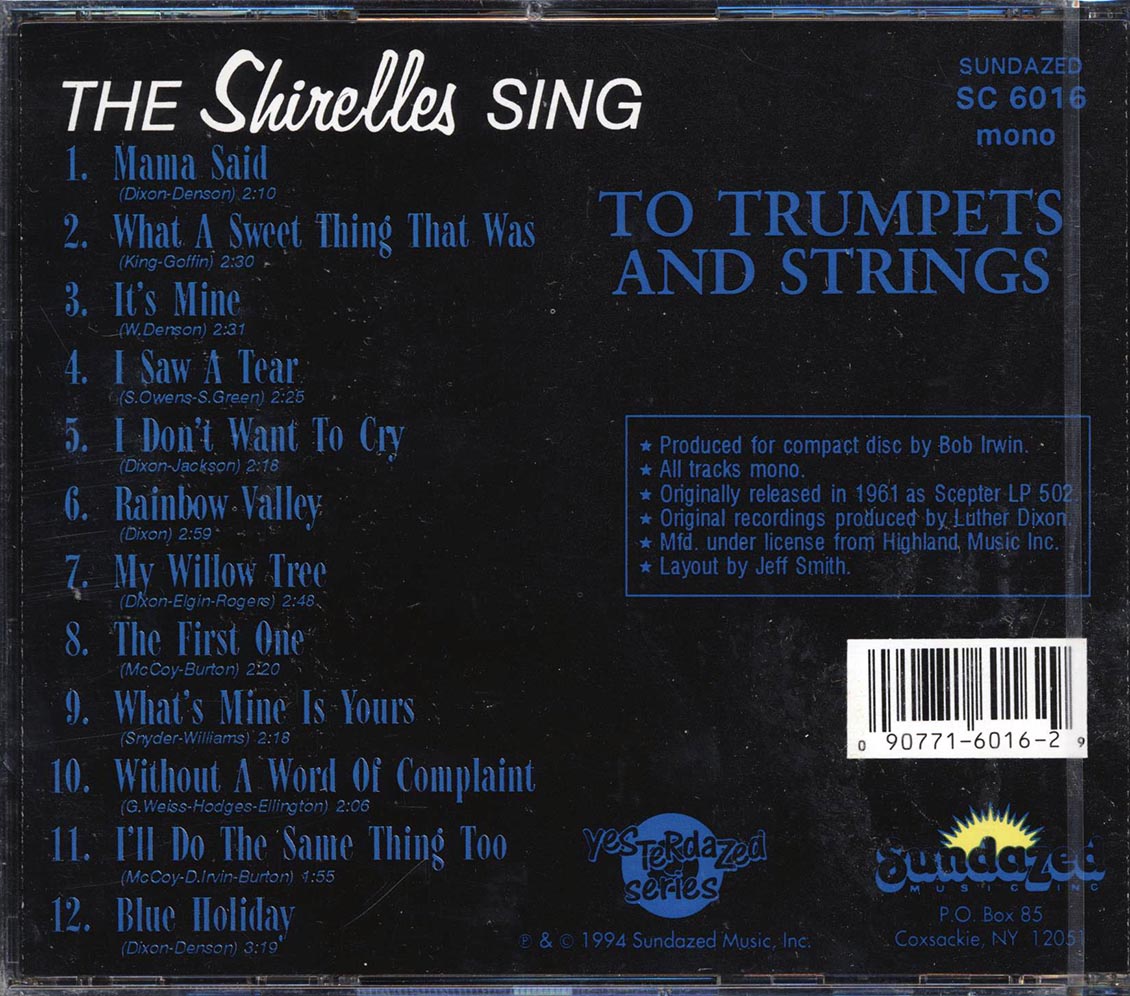The Shirelles - The Shirelles Sing To Trumpets And Strings