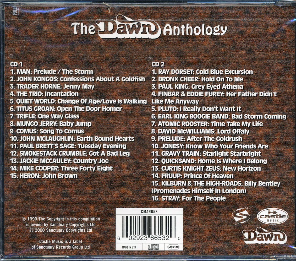 Trader Horne, John Kongos, Man, Etc. - The Dawn Anthology (31 tracks) (2xCD)