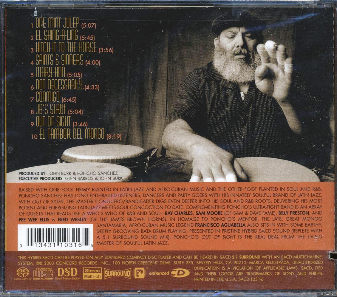 Poncho Sanchez - Out Of Sight (marked/ltd stock)