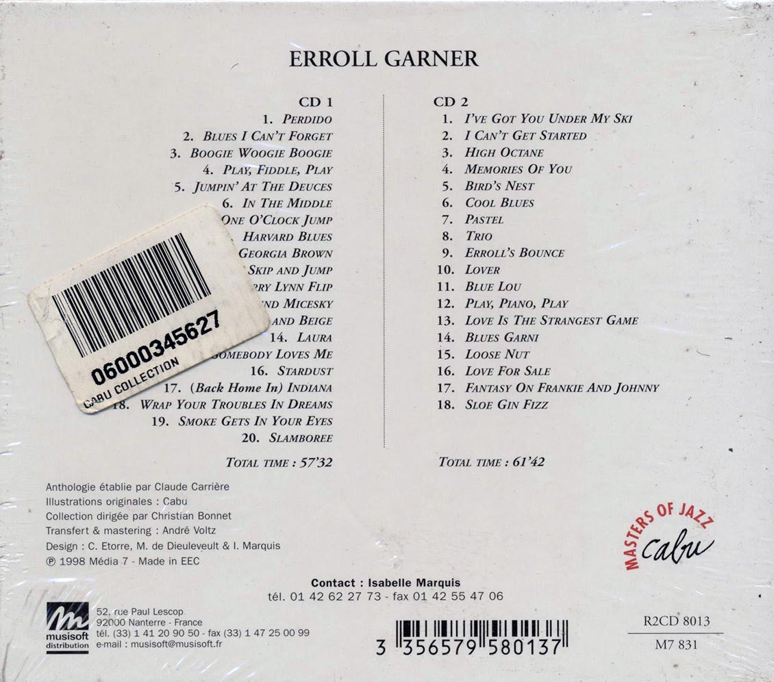 Erroll Garner - Erroll Garner (38 tracks) (2xCD)