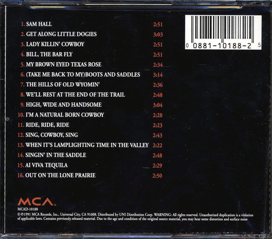 Tex Ritter - The Country Music Hall Of Fame (remastered)