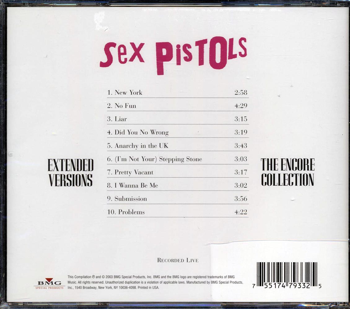 Sex Pistols - Extended Versions: The Encore Collection