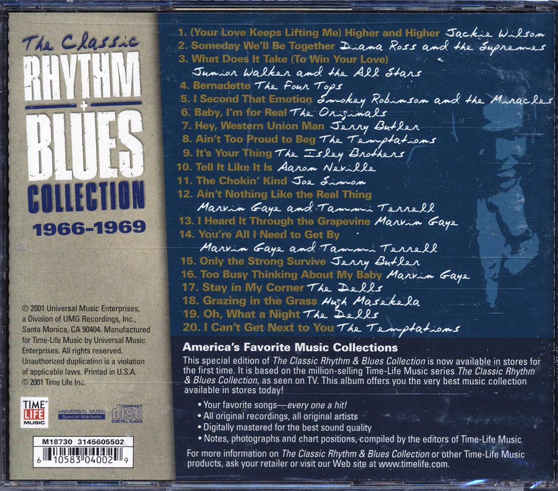 Jackie Wilson, Diana Ross, The Four Tops, Marvin Gaye, Etc. - The Classic Rhythm & Blues Collection 1966-1969 (20 tracks)