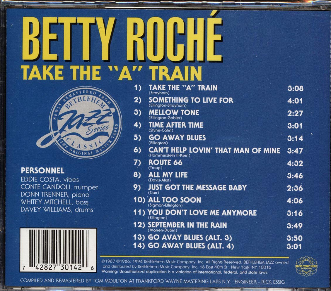 Betty Roche - Take The A Train (remastered)