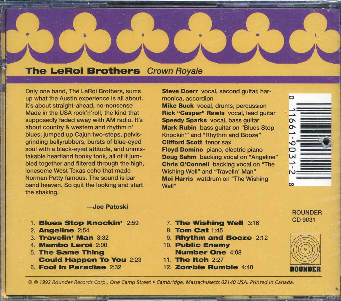 The Leroi Brothers - Crown Royale (marked/ltd stock)