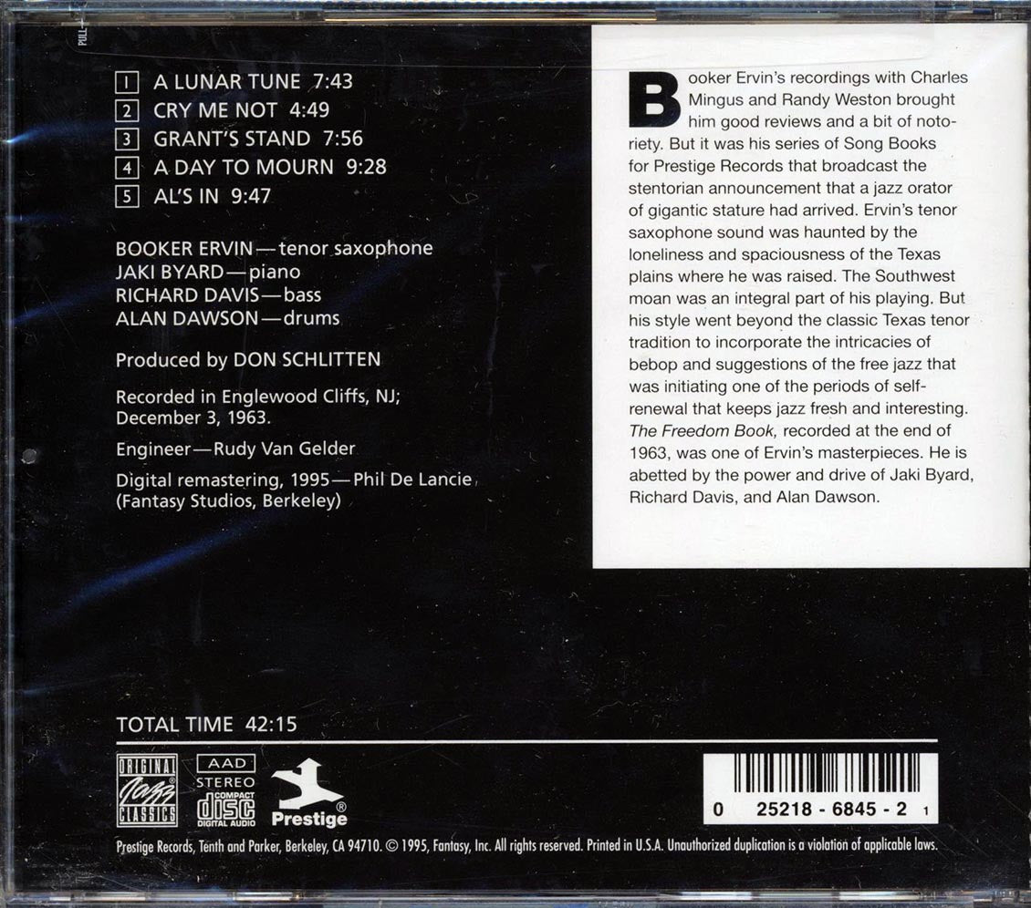 Booker Ervin - The Freedom Book