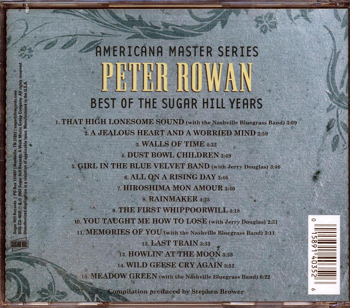 Peter Rowan - Best Of The Sugar Hill Years