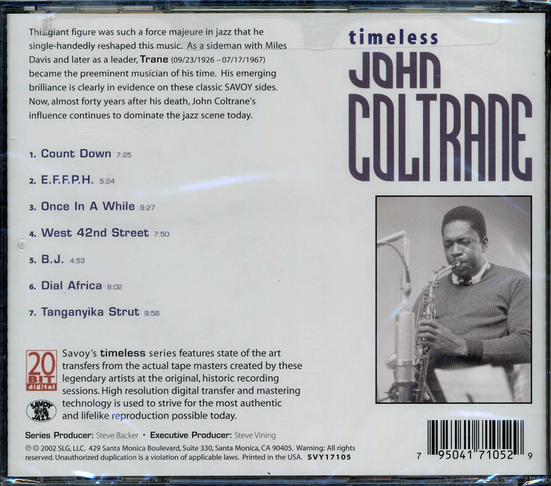 John Coltrane - Timeless (20-bit mastering) (remastered)