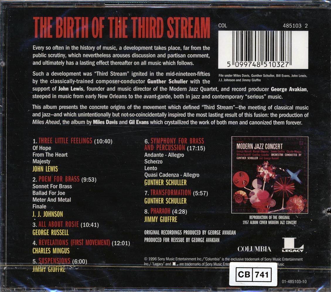 John Lewis, JJ Johnson, George Russell, Charles Mingus, Etc. - The Birth Of The Third Stream (marked/ltd stock)