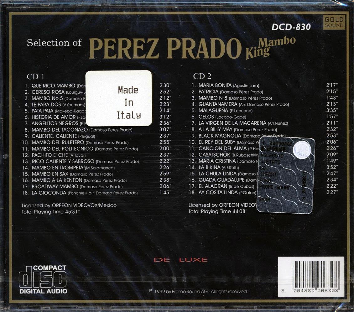 Perez Prado - Selection Of Perez Prado: Mambo King (36 tracks) (2xCD)