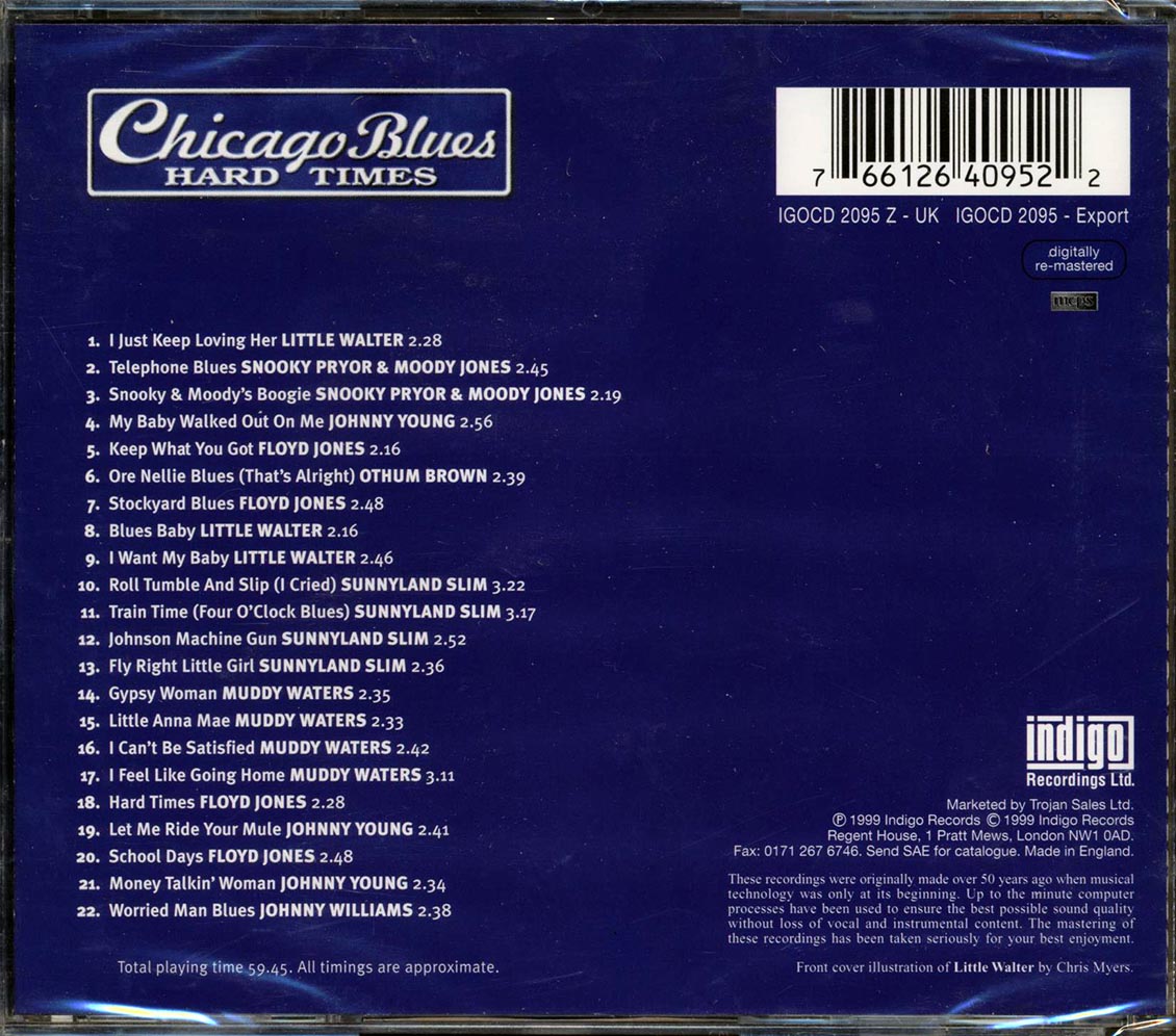 Little Walter, Snooky & Moody, Johnny Young, Etc. - Chicago Blues: Hard Times (22 tracks)