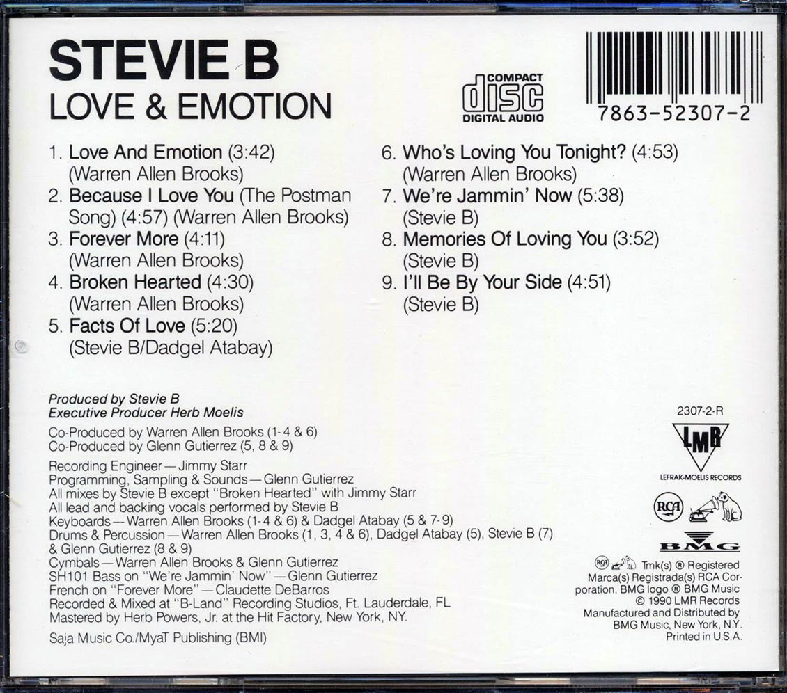 Stevie B - Love & Emotion