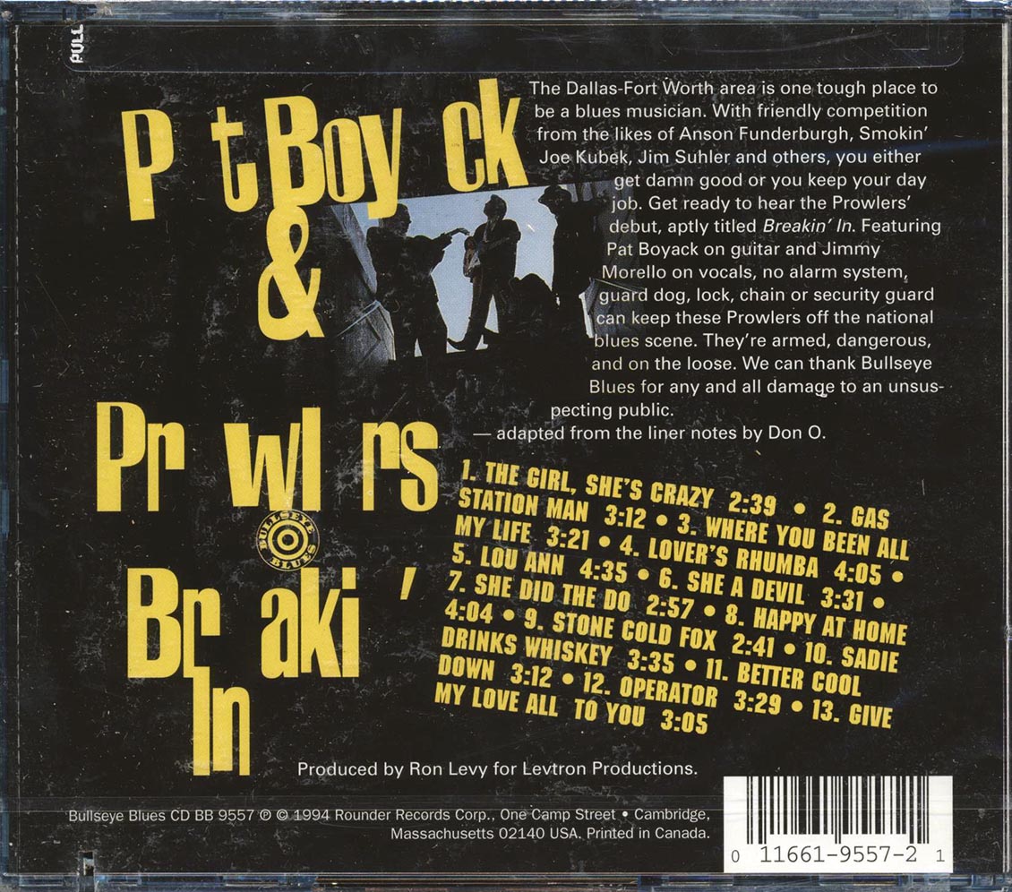 Pat Boyack & The Prowlers - Breakin' In (marked/ltd stock)