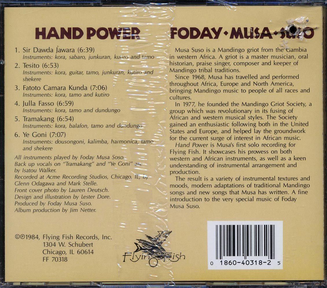 Foday Musa Suso - Hand Power (marked/ltd stock)
