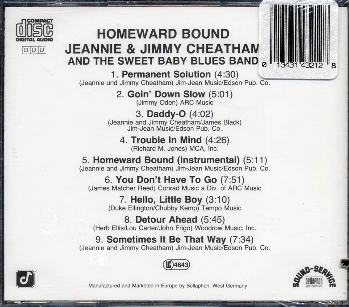 Jeannie & Jimmy Cheatham - Homeward Bound (marked/ltd stock)